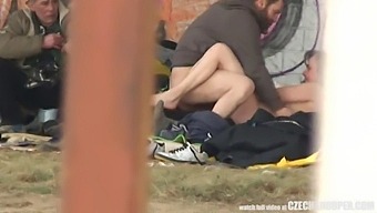 A Trio Of Homeless Individuals Engage In Sexual Activity In An Outdoor Setting, Captured In A Homemade Video Tagged With "Pure Street Life" And "Czechav"