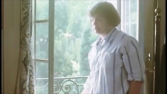 A Mature And Young European Mom Sharing A Bathtub In A 1975 Vintage Video