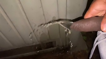 Amateur Exhibitionist Gets Caught On Camera Pissing In Public