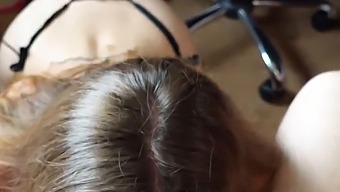 Staring Into Your Eyes While Giving Oral Pleasure To Your Penis And Testicles Until Ejaculation In My Mouth