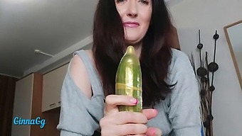Cumshot And Squirting While Fisting: My Pussy Leaks White On A Cucumber