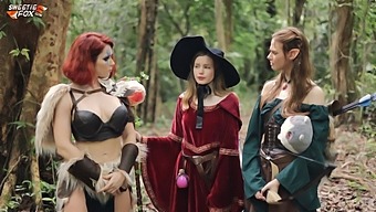Beautiful Cosplay Babe Gets Into Some Hot Action In This D&D Themed Porn Video.