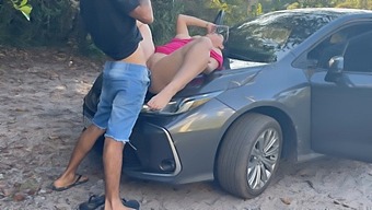 Big Natural Tits Girl Gets Fucked In Public