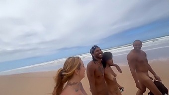 Nudist Beach Fun With Hot Friends And A Dash Of Amateur Action